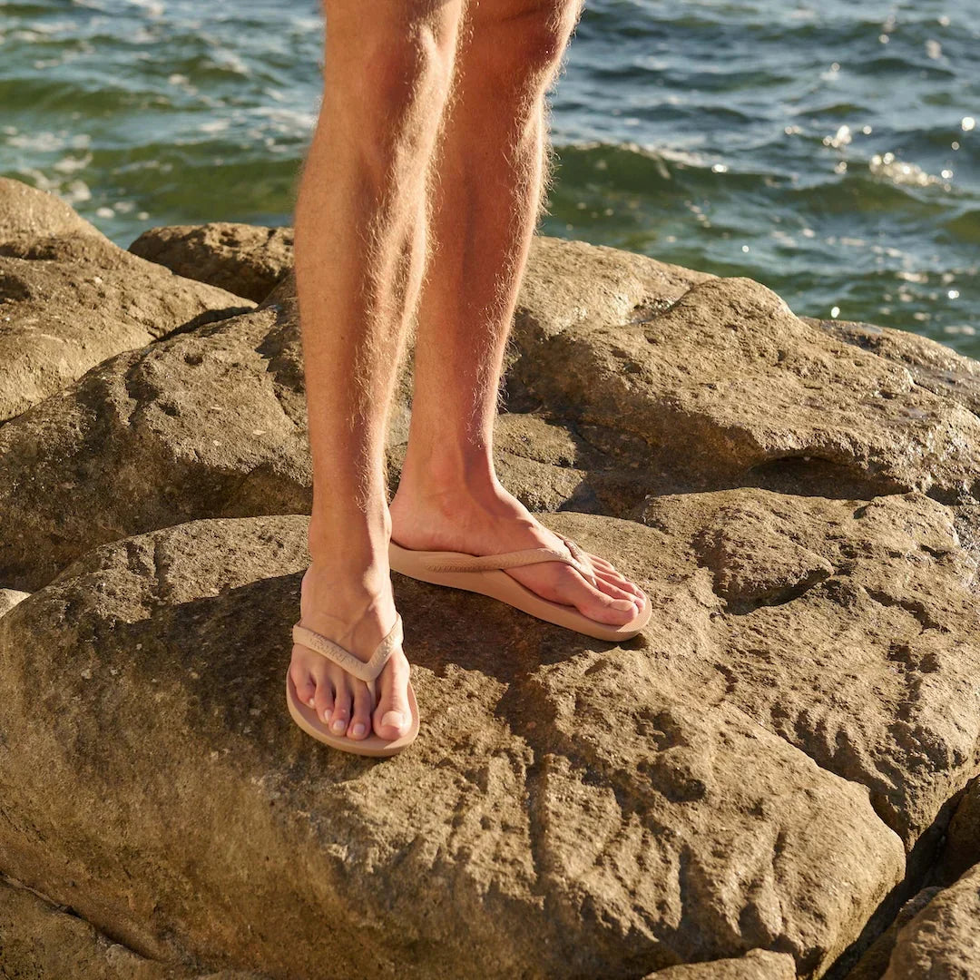 Arch Support Flip Flops - Classic - Tan