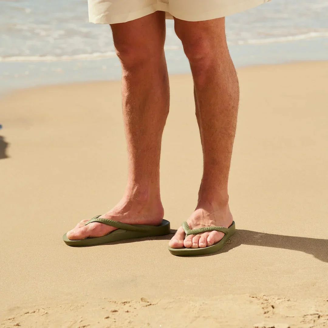 Arch Support Flip Flops - Classic - Olive
