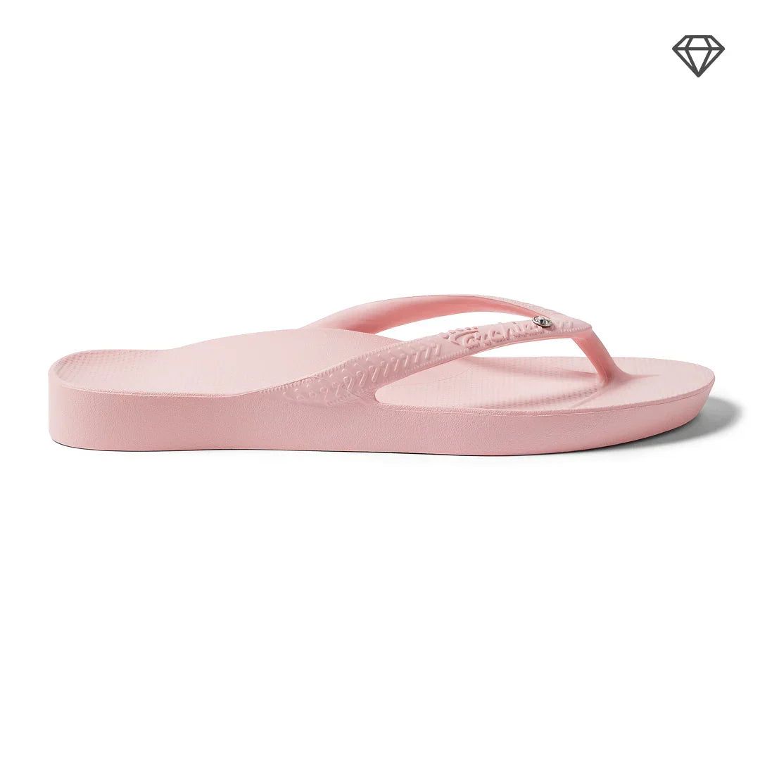 Arch Support Flip Flops - Classic - Crystal Pink